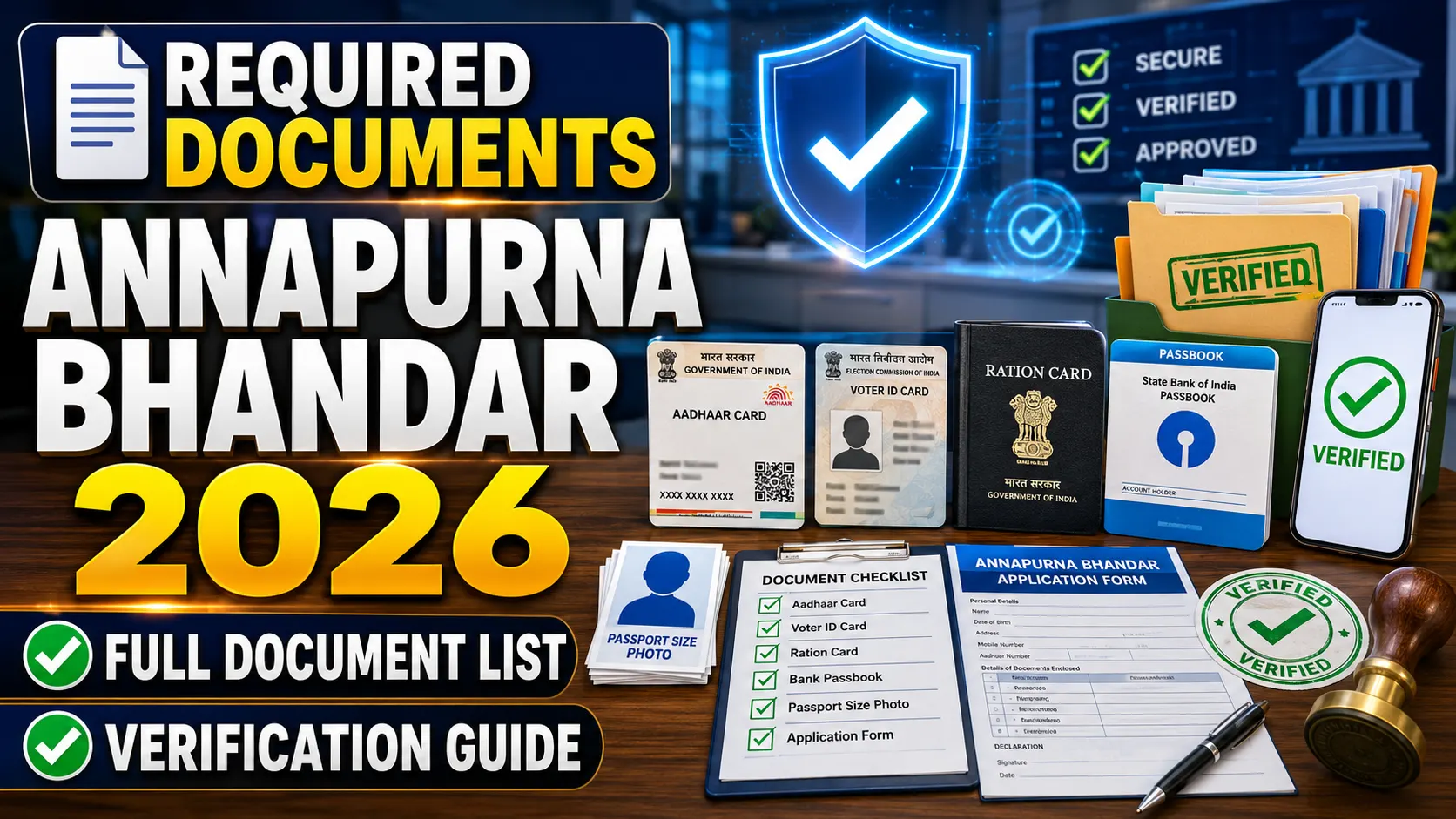 Annapurna Bhandar Required Documents