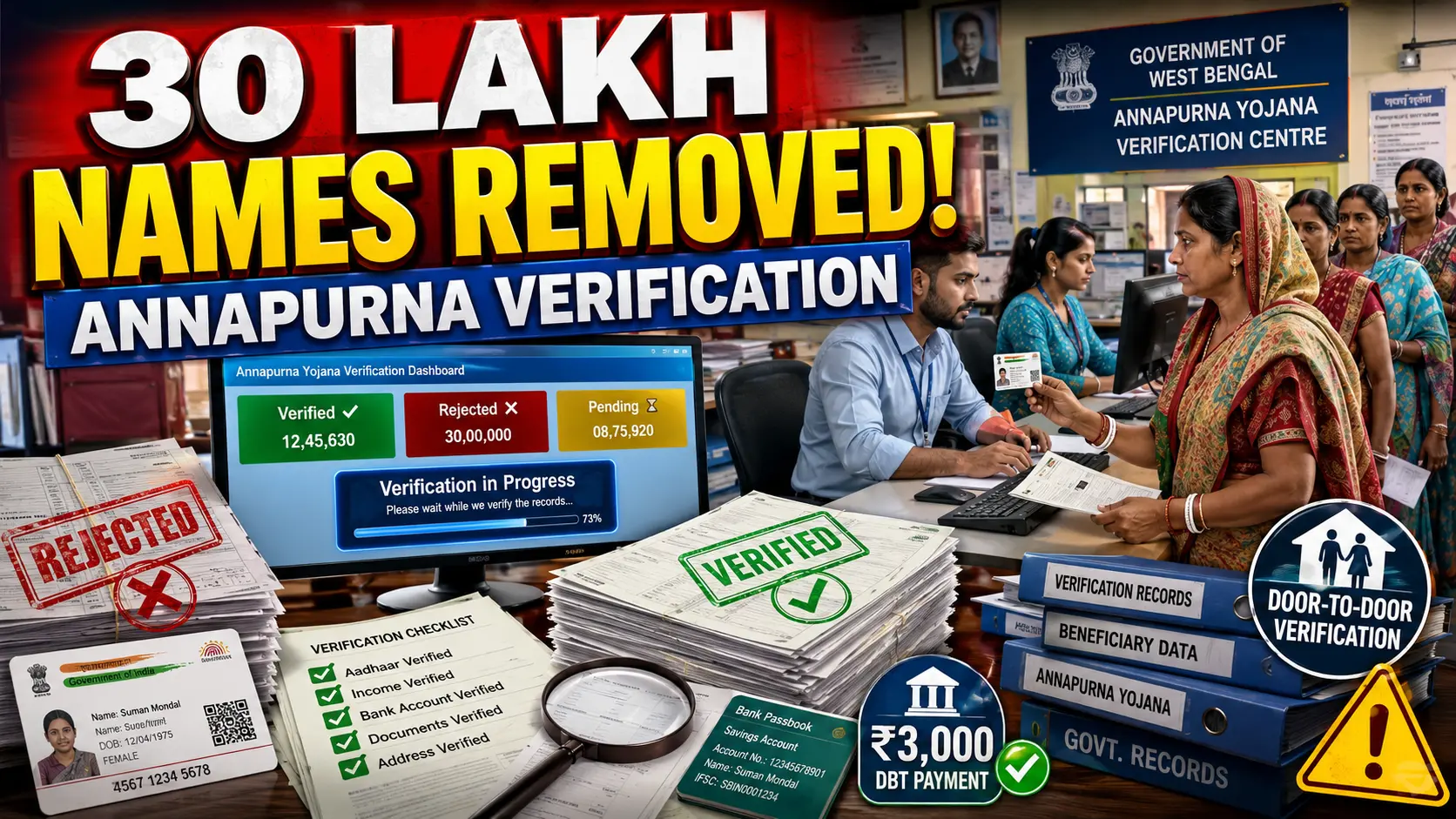 West Bengal Tightens Annapurna Yojana Verification Action on Fake Applications